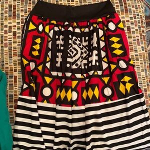 Floor Length Skirt- African Print Handmade. XXL